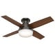 preview thumbnail 9 of 21, Hunter 44" Dempsey Flush Mount Ceiling Fan with LED Light, Handheld Remote - Modern, Contemporary, Transitional, Industrial