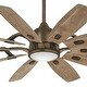 preview thumbnail 7 of 7, Minka Aire Barn H2O 10 Blade 84 Inch Ceiling Fan With LED Light Kit