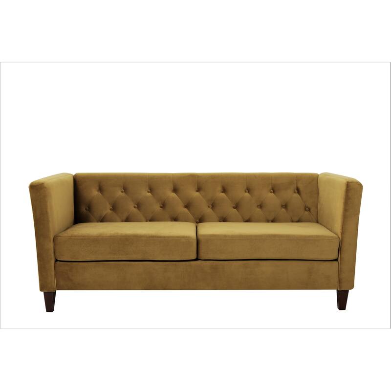 Lisette 73.3'' Velvet Square Arm Sofa