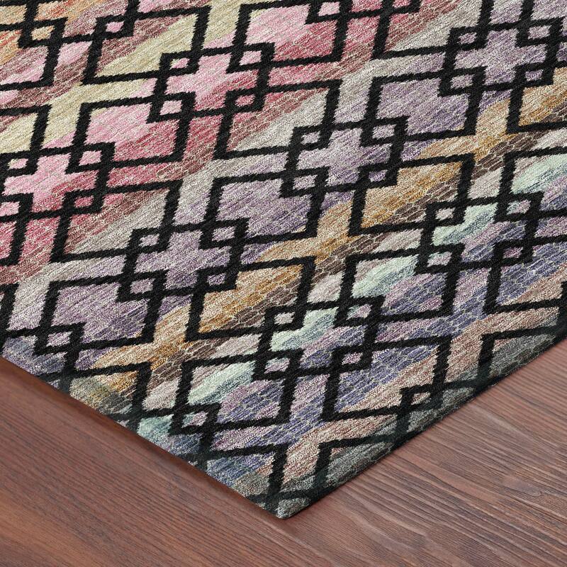 Machine Washable Indoor/ Outdoor Cabo Stripe Chantille Rug