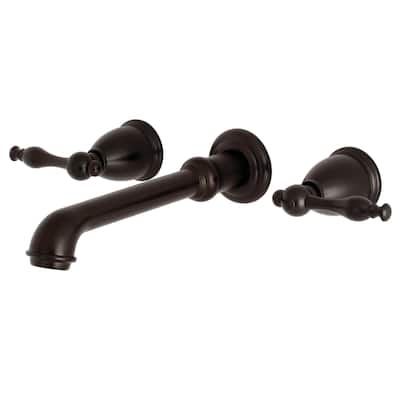 Kingston Brass Naples 3-Hole Wall Mount Roman Tub Faucet