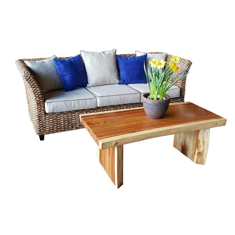 Chic Teak Suar Live Edge Slab Coffee Table