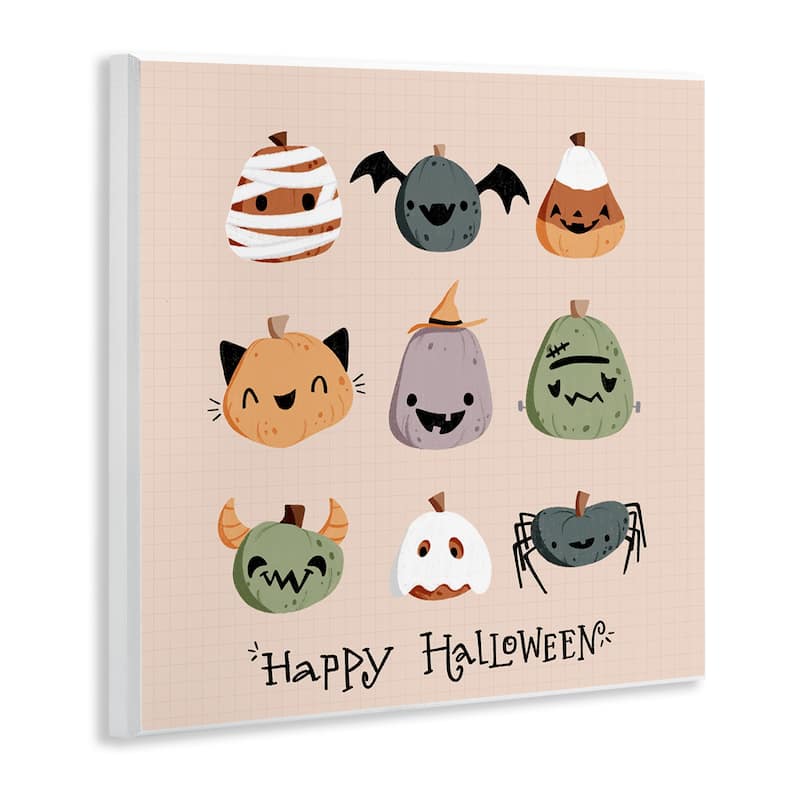 Stupell Cute Halloween Costume Pumpkins Wall Plaque Art Design By Sarah Hickman