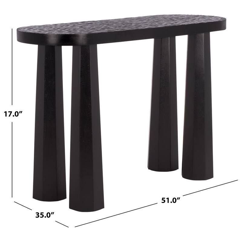 SAFAVIEH Couture Petraclara Wood Console Table - 48"W x 17"D x 31"H