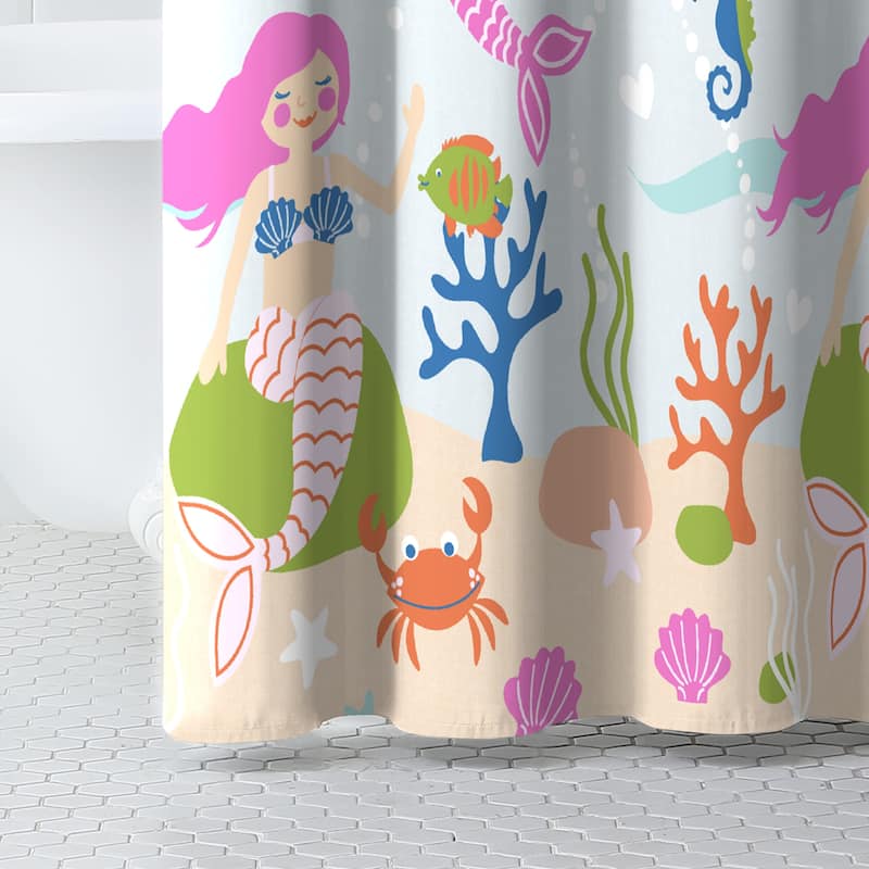 Dream Factory Kids' 72-inch Fabric Shower Curtain