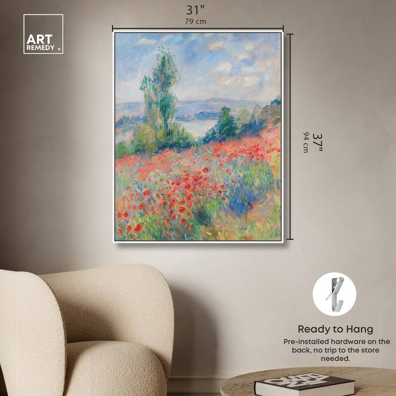 Blanket of Poppies I Canvas by Art Remedy