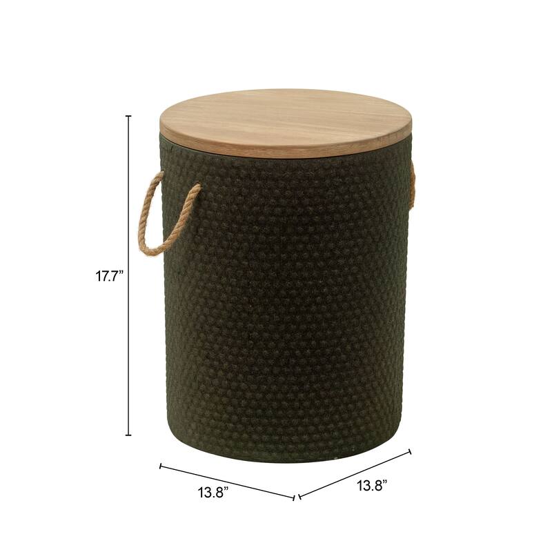 Beban Side Table Natural & Black