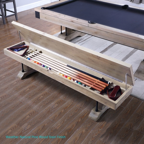 slide 2 of 8, Bench for Manchester Pool Table - N/A