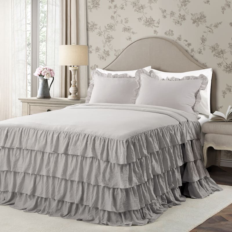 The Gray Barn Molly Mae Ruffle Skirt Bedspread Set