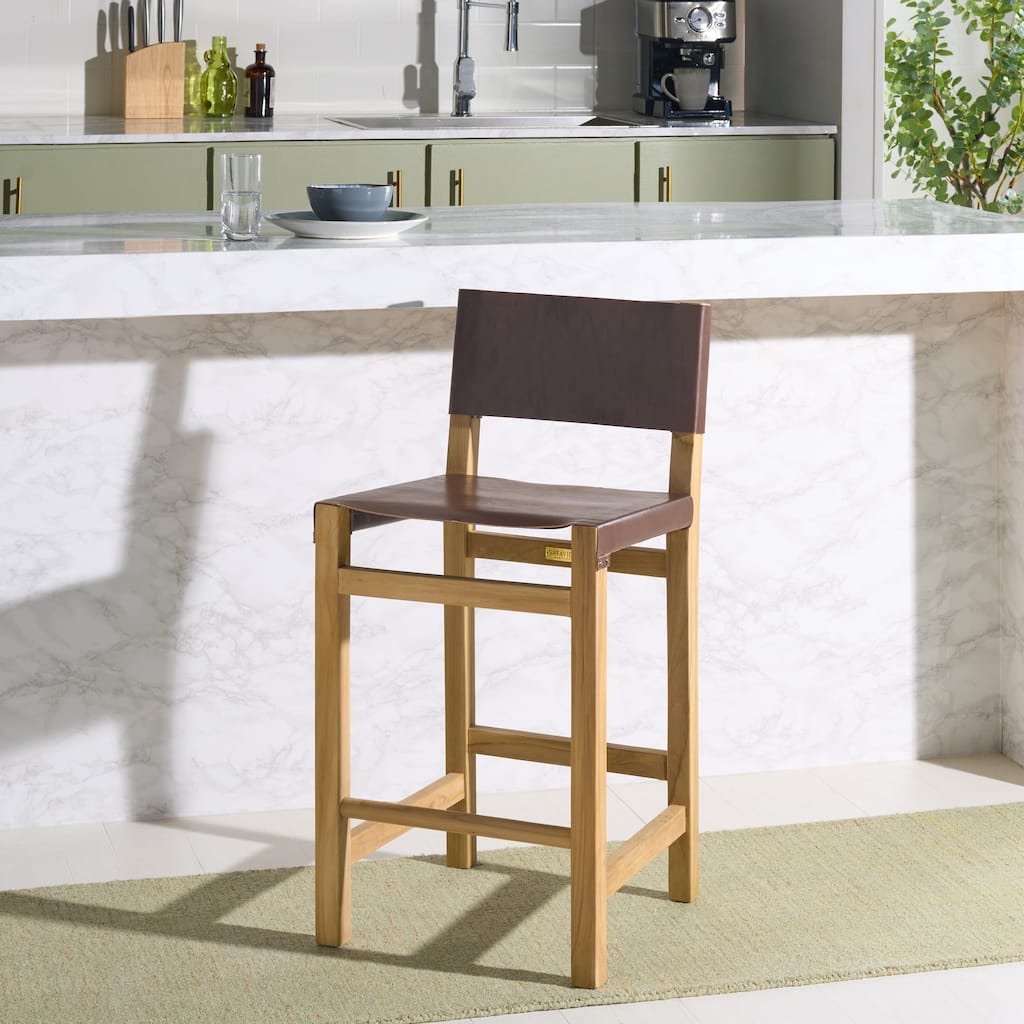 SAFAVIEH Romee 30-inch Counter Stool - 18"W x 19"D x 37"H