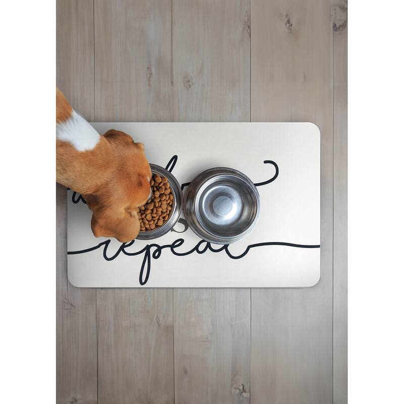 FloorPops Wash Rinse Repeat Navy Stone Quick Drying Mat