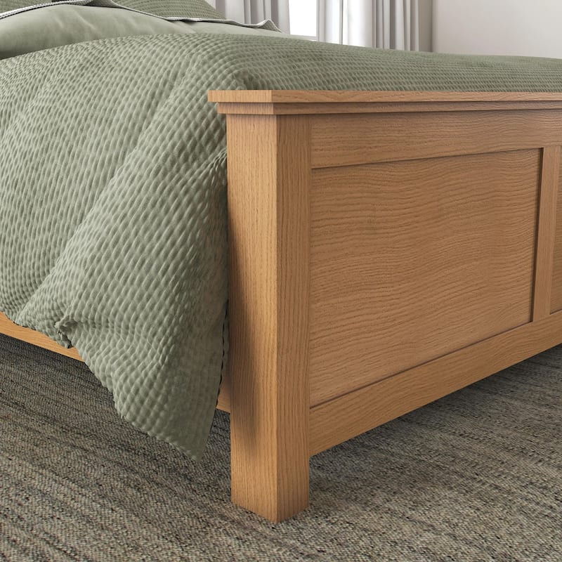 Homestyles Oak Park Brown Wood Queen Bed