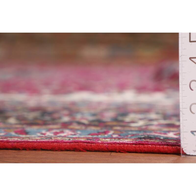 Floral Rose Kashan Turkish Area Rug Machine Made Carpet - 9'8" x 12'10"