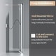preview thumbnail 14 of 12, XXL Digital Displays Mirror with Bluetooth and Lights LED Makeup Mirror Dimmable 3 Modes - 47.24x23.62''