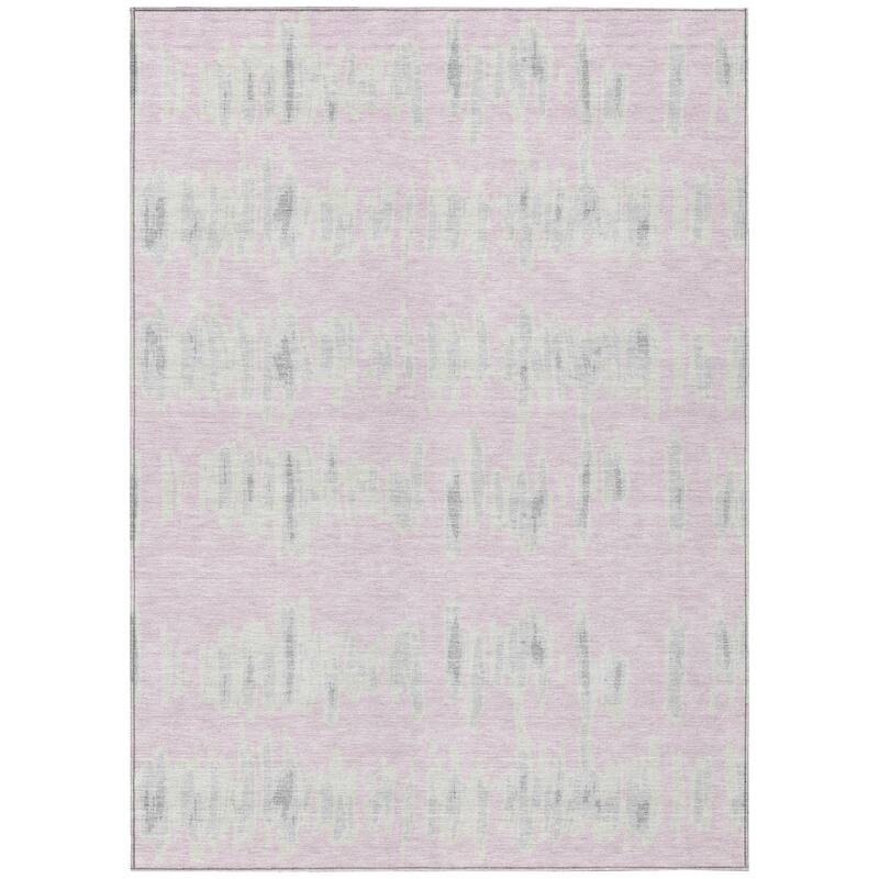 Machine Washable Indoor/ Outdoor Chantille Abstract Contemporary Rug