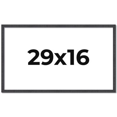 29x16 Frame Brown Solid Wood Picture Frame - Complete Modern Photo