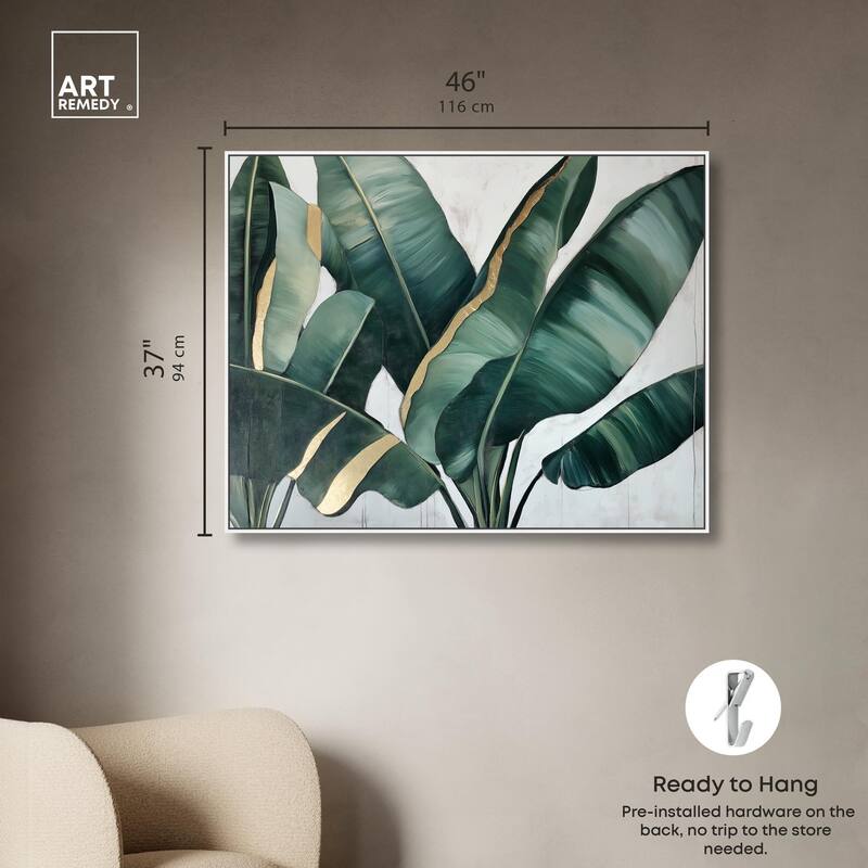 Jungle Jewel Jade I Canvas by Art Remedy