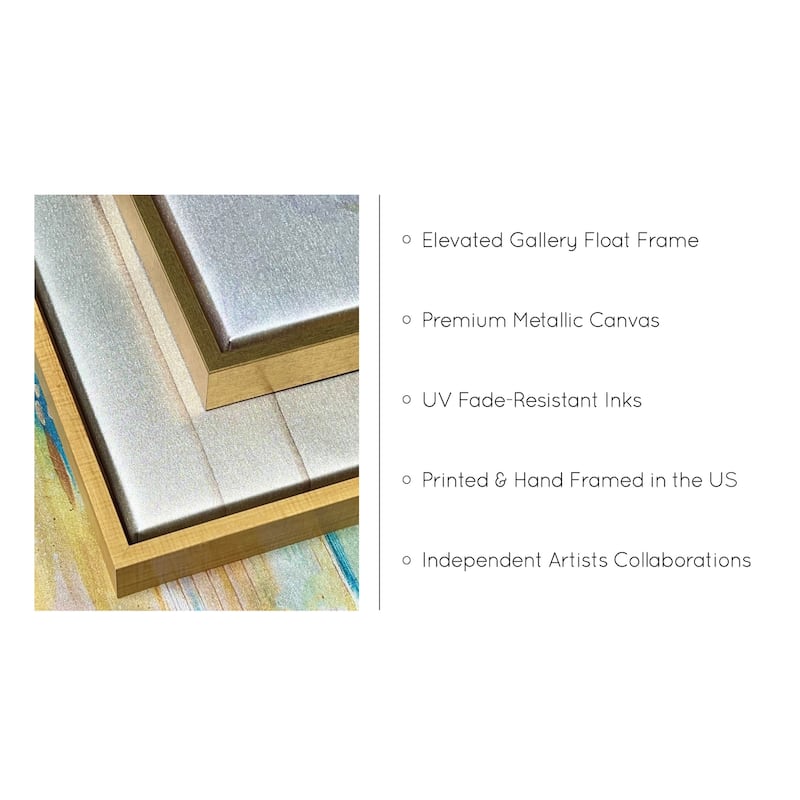 Kate and Laurel Sylvie Marsh Grass No 4 Framed Canvas by Crystal Lynn Collins