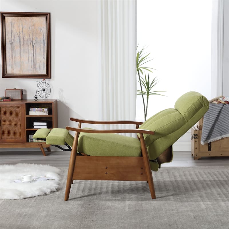 Modern Wood Frame Accent Chair Lounge Chair for Living Room