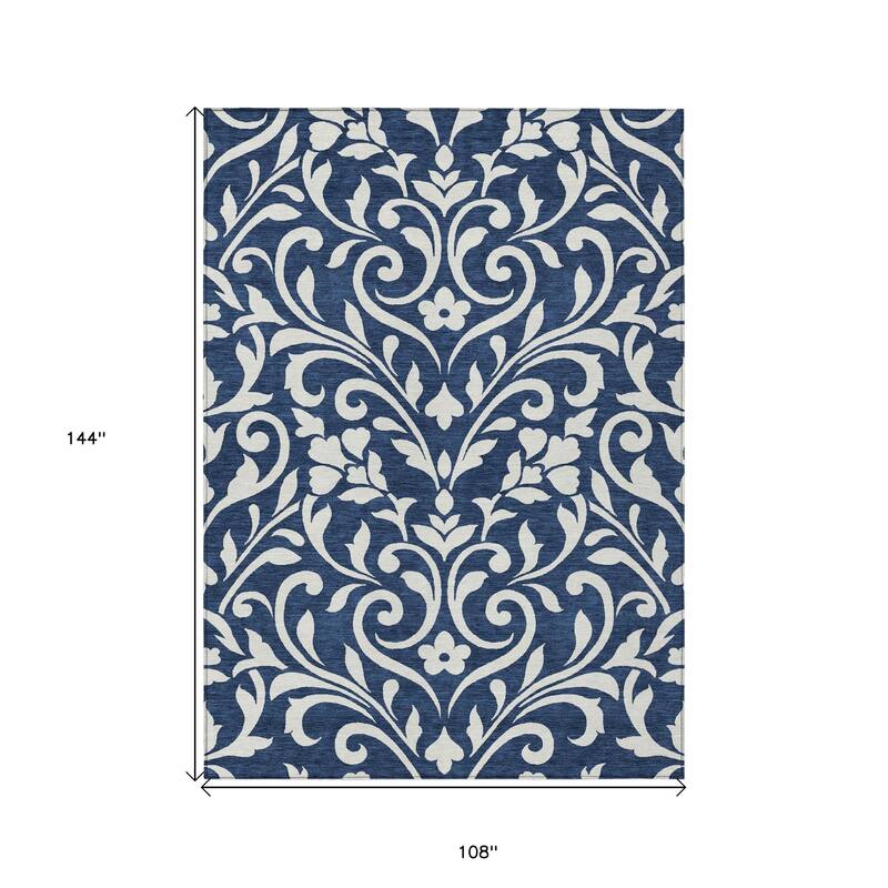 HomeRoots Floral Transitional Rectangle Outdoor Rug