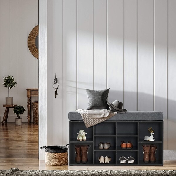 Cubby shoe storage bench discount