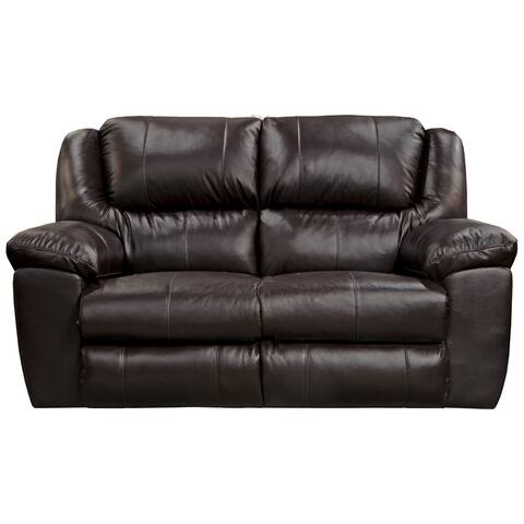 Teobaldo Chocolate Power Lay Flat Reclining Loveseat