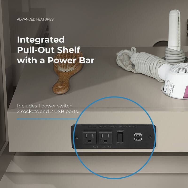 Athea Bathroom Vanity with White Engineered Marble Top