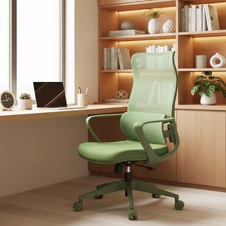 Ergonomic Mesh High Back Office Chair with Lumbar Support, Fireproof
