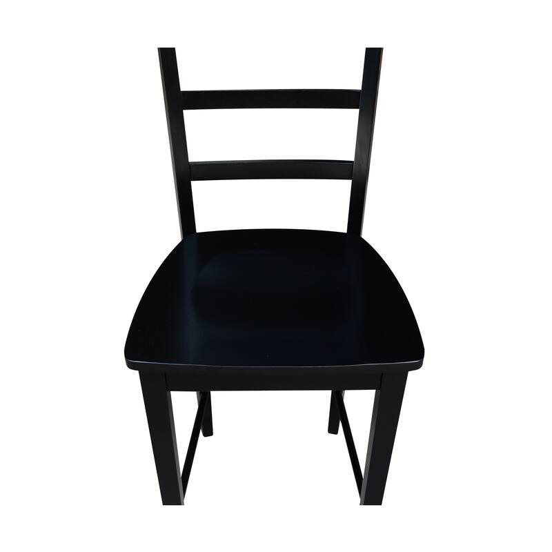 42" Round Pedestal Gathering Height Table with 2 Counter Height Stools