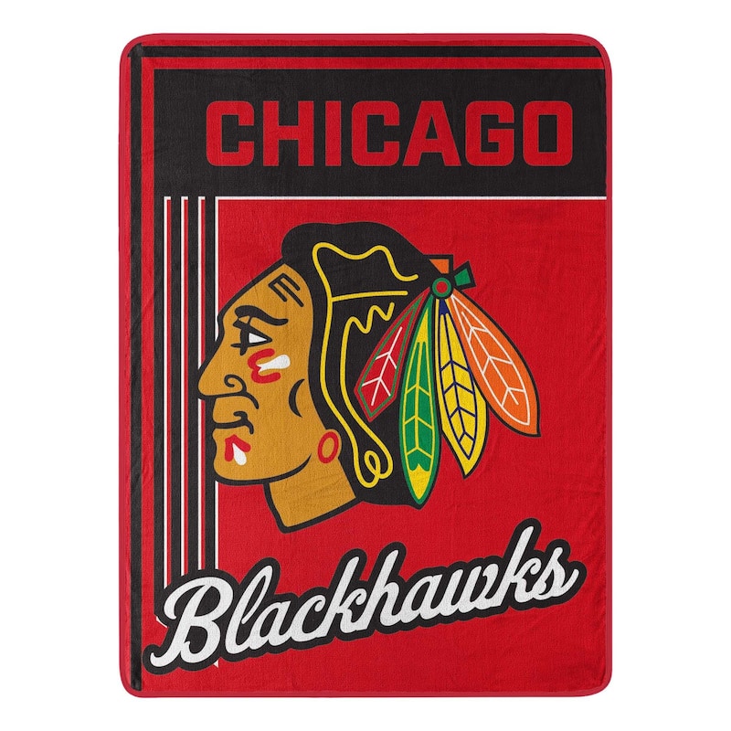 NHL Chicago Blackhawks 46" x 60" Microfiber Throw Blanket