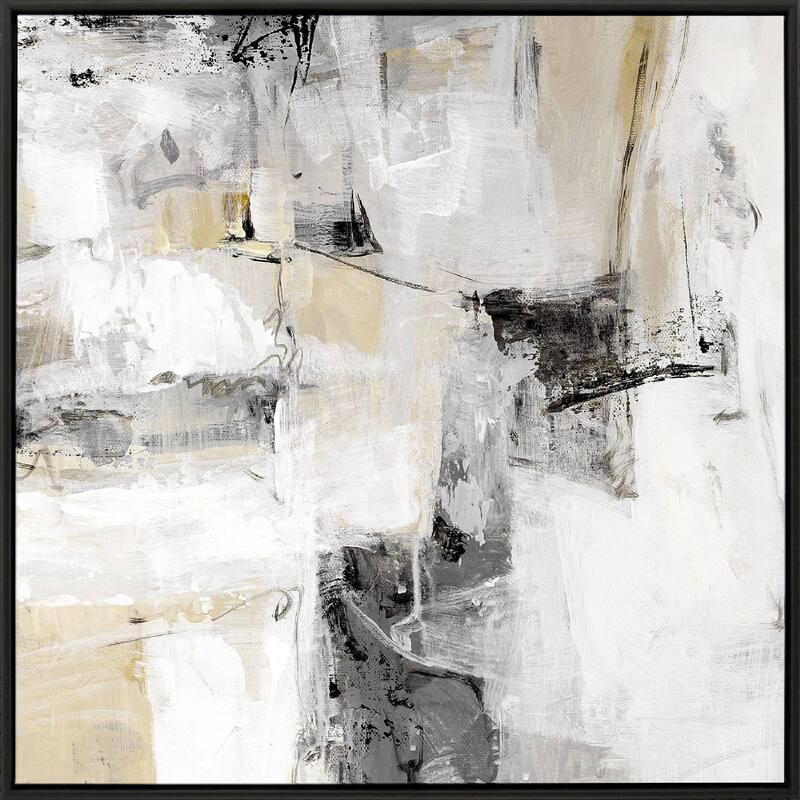Variance I - Giclee on Canvas - 42 X 42 X 2 - Wood - Black