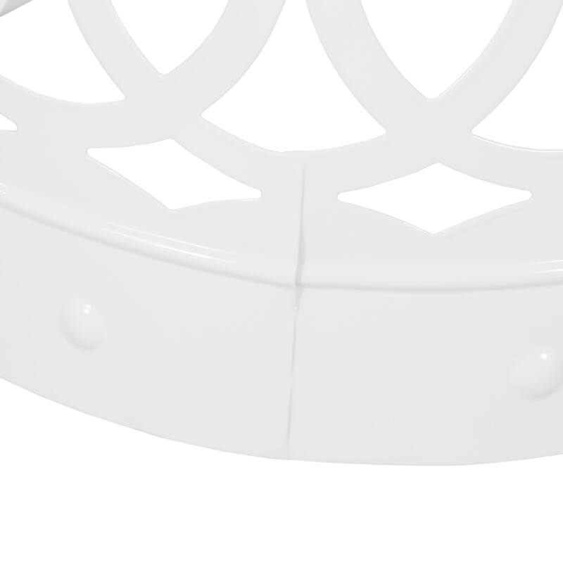 Outdoor Metal S/2 End table, No assembly is required, This comes as a set of two