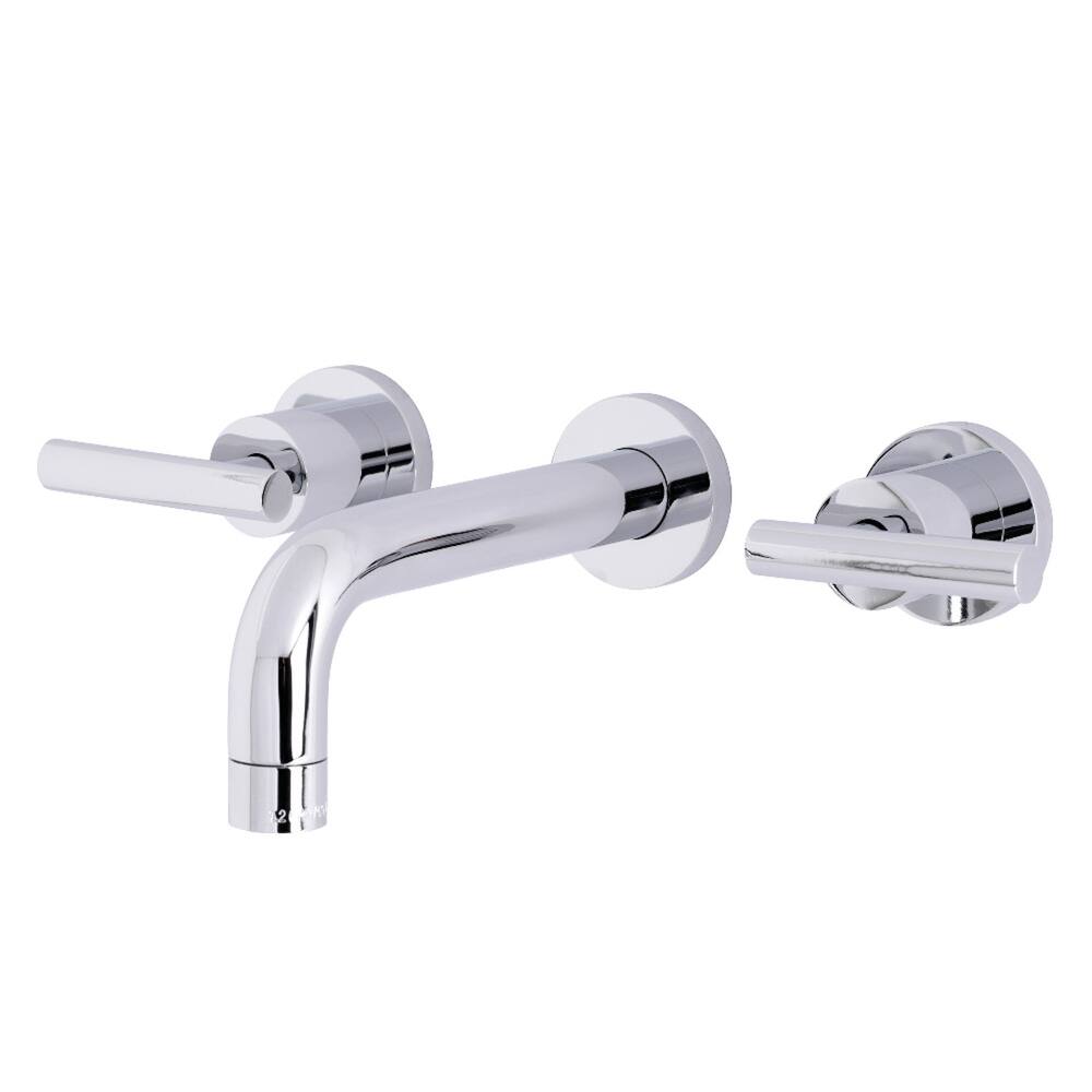 Manhattan Two-Handle 3-Hole Wall Mount Bathroom Faucet