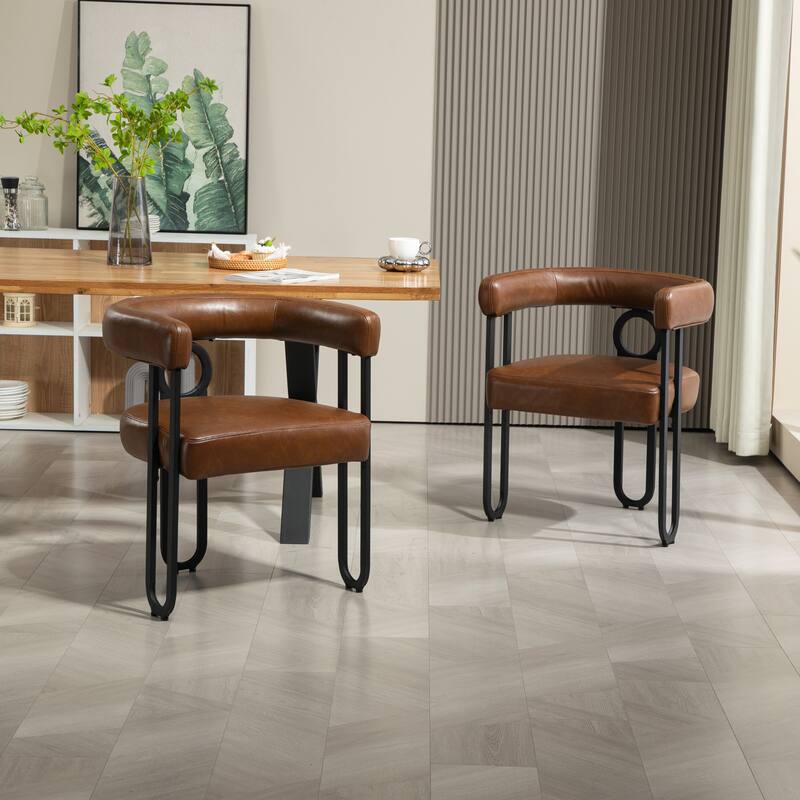 Contemporary Designed Upholstered Accent Chair set of 2