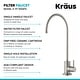 preview thumbnail 132 of 149, Kraus 2-Function 1-Handle 1-Hole Pulldown Sprayer Brass Kitchen Faucet