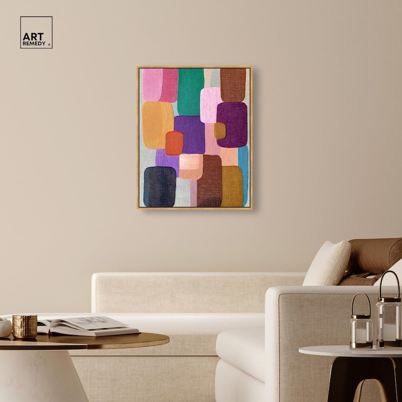 Color Block Cadence I Canvas by Art Remedy