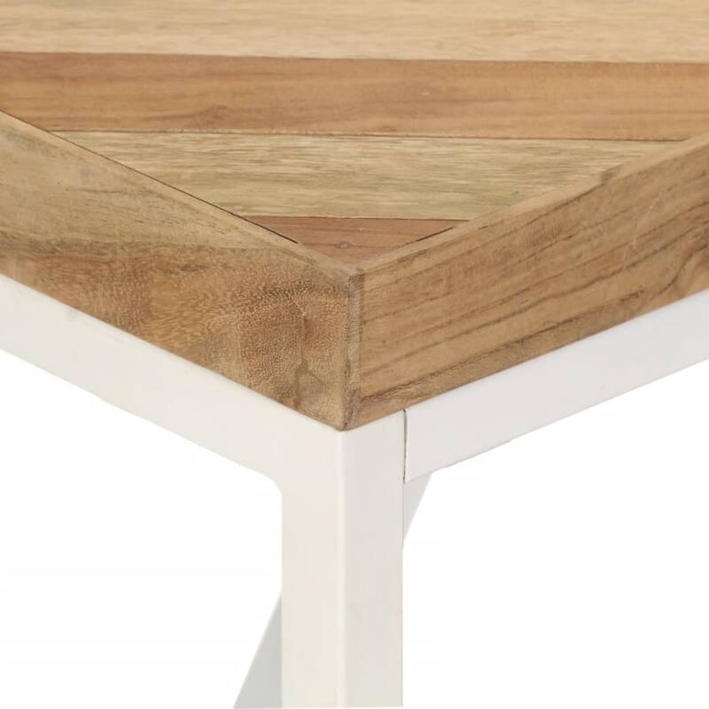 vidaXL Dining Table 47.2"x23.6"x29.9" Solid Acacia and Mango Wood