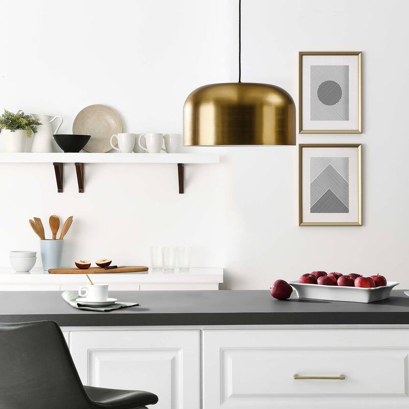 Avenue 1-Light Pendant Light - Satin Brass