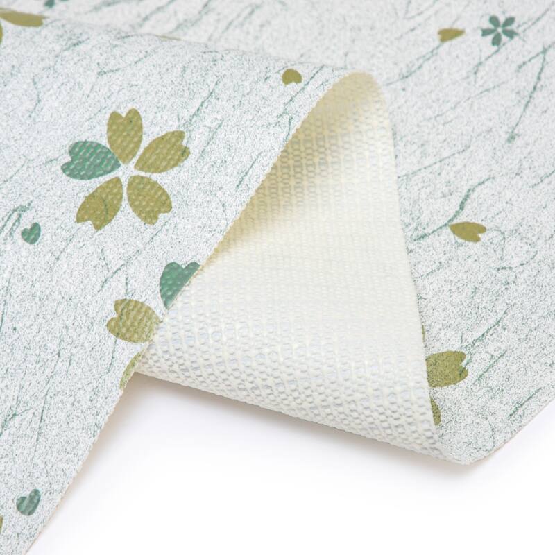 Ray Star Grey or Green Floral Shelf liner18x96 12×120In