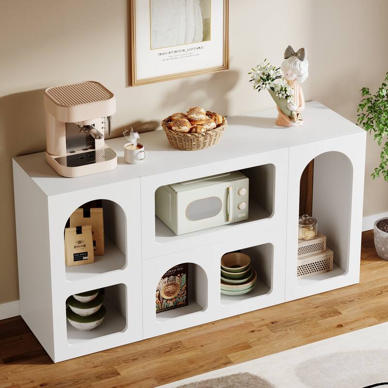 59” Modern Console Table with Storage for Entryway