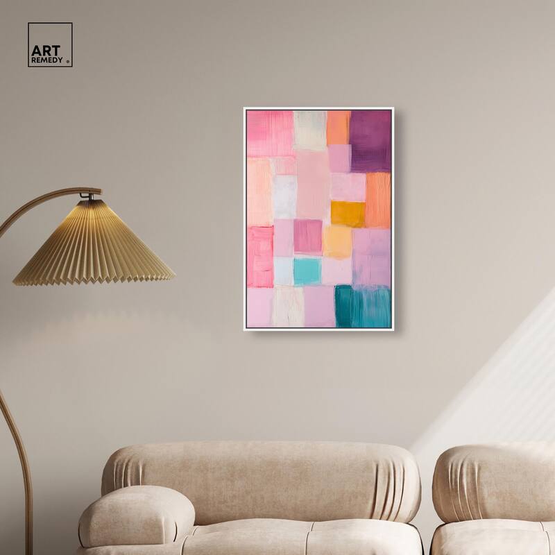 Color Squares III Canvas by Art Remedy