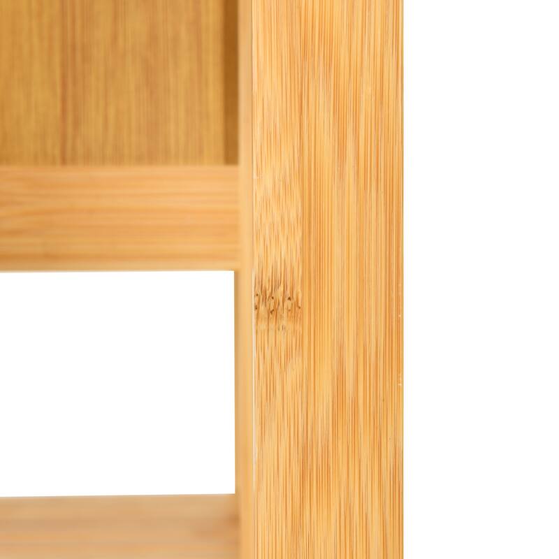 Bathroom Over-the-Toilet Storage Bamboo Over-the-Toilet Cabinet with Shelf