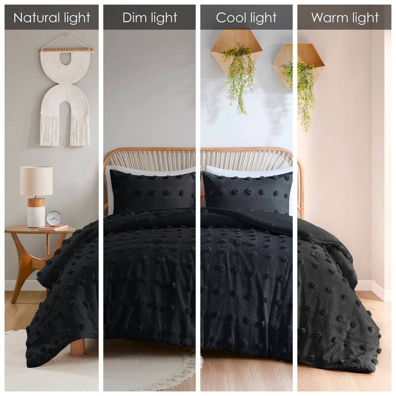 Intelligent Design Vera Clip Jacquard Comforter Set
