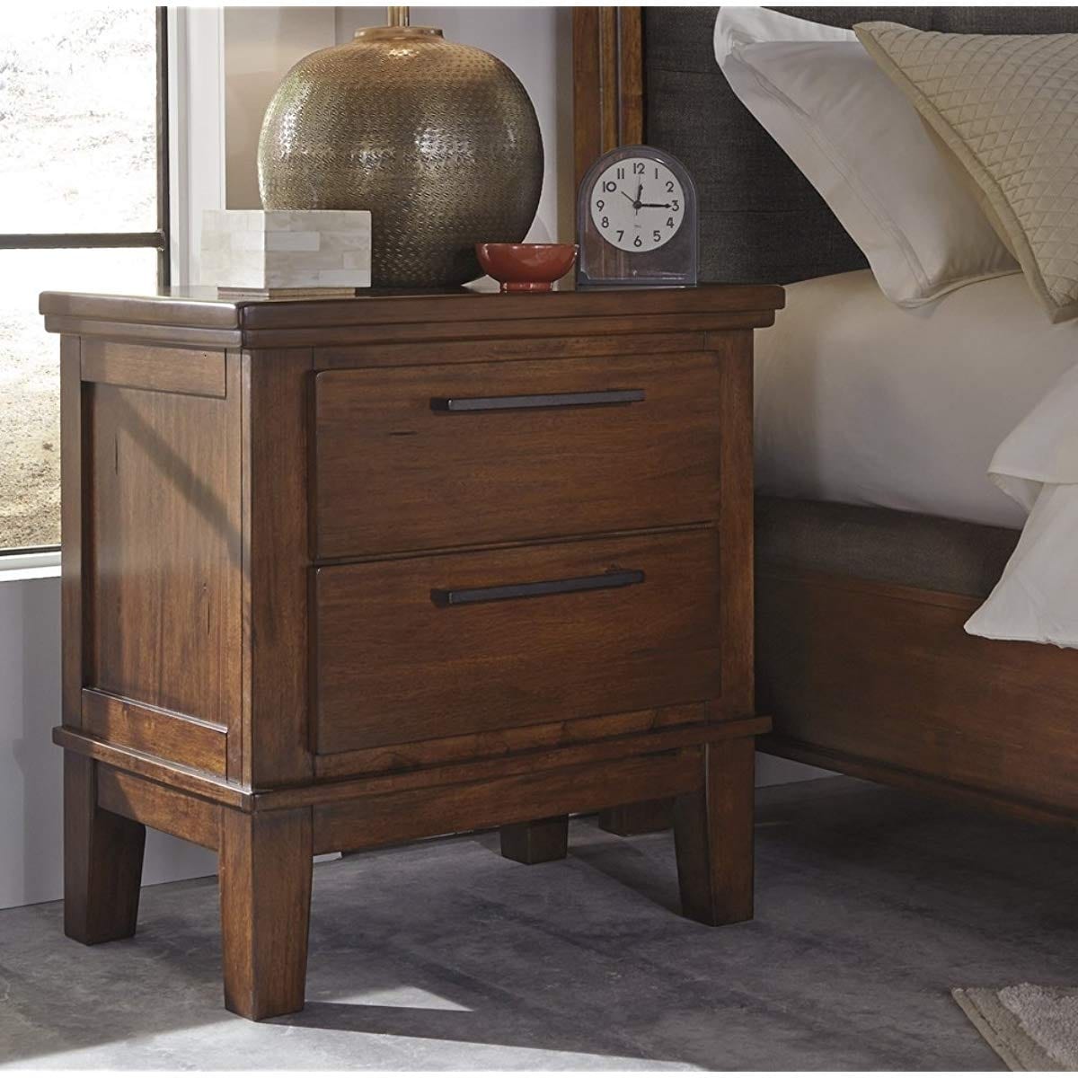 Shop Ashley Furniture B594 92 Medium Brown Ralene Two Drawer Night