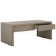 preview thumbnail 12 of 46, SAFAVIEH Home Collection Rune Coffee Table W/ Drawers - 47" L x 24" D x 20" H Sandy Grey