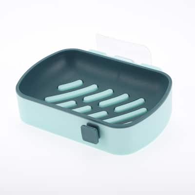 Wall Mounted Soap Dish for Bathroom for Kitchen 5.04"x3.66"x1.18" 1 Pc