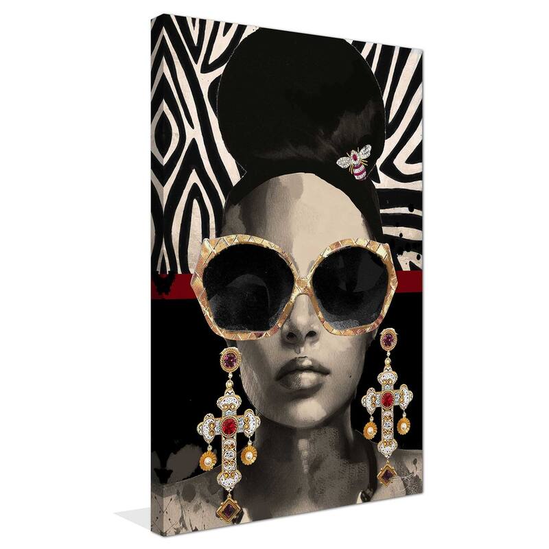 "Afrique Model 4" by Jodi Print on Canvas