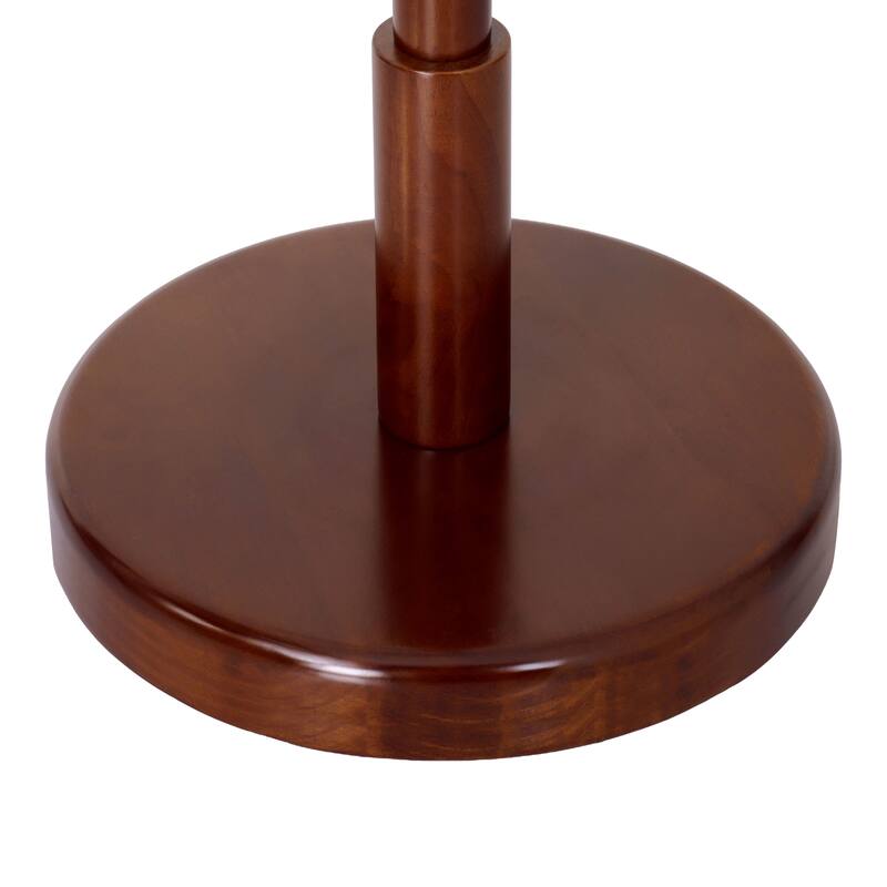 Solid Wood Coat Rack Freestanding Coat Tree Stand with 4 Creative Antler Hooks - 72"H x 15.7"W