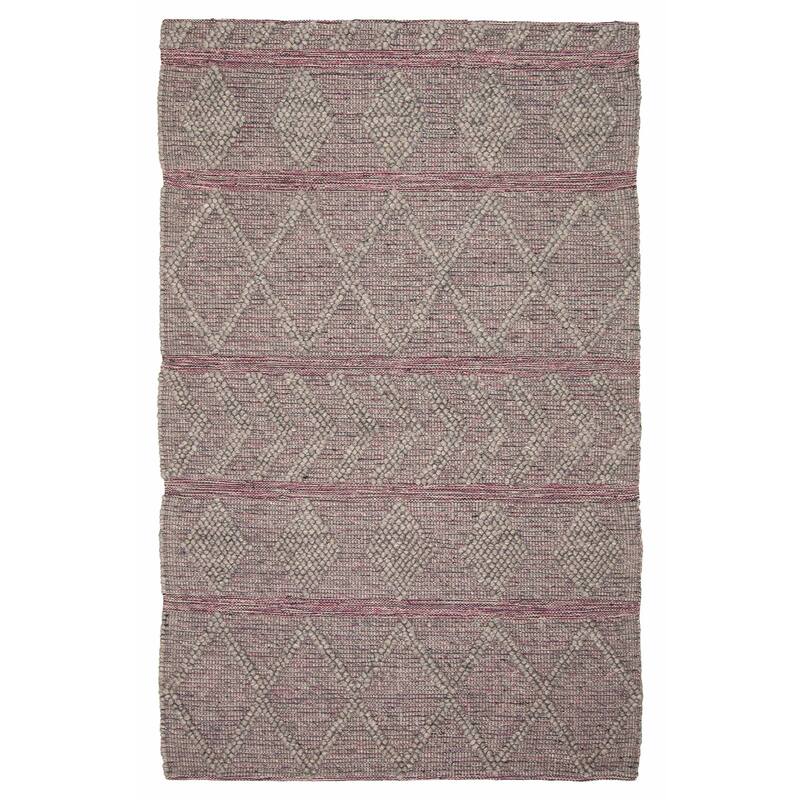 ECARPETGALLERY Braid weave Sienna Grey Wool Rug - 5'2 x 8'0 - Dark Grey - 5'2 x 8'0