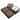 Patio Interlocking Deck Tiles, 12"x12" Square Composite Decking Tiles(Dark Brown, Pack of 36)